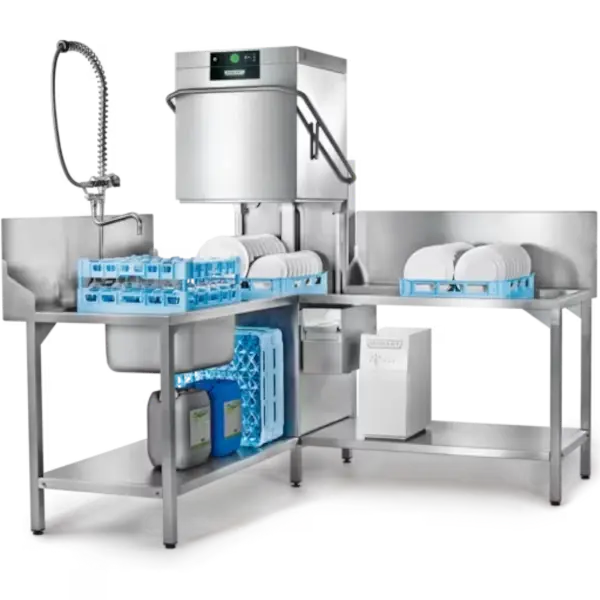 Doorschuifvaatwasser | PREMAX | Mand 500x500 | Afvoerpomp | Zeeppomp | Naglanspomp | 400V | Touchscreen + App | Dubbelwandig | 635x742x1510(h)mm