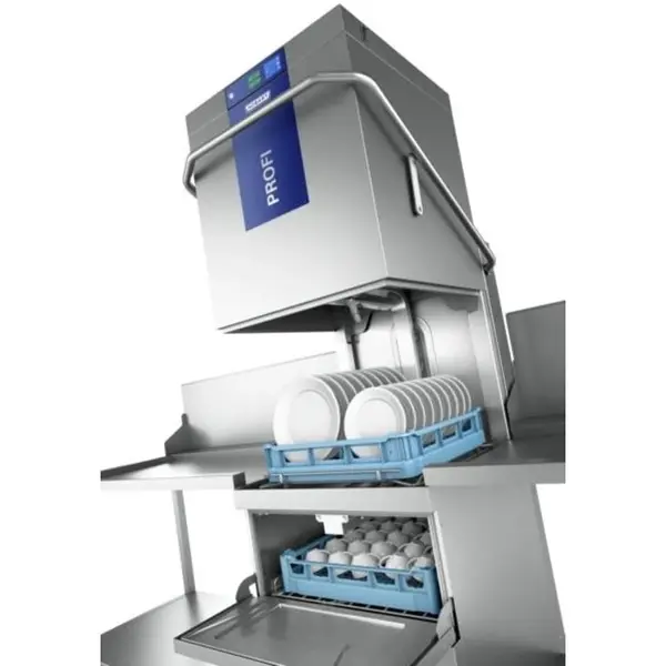 Doorschuifvaatwasser | PROFI | Mand 2x 500x500 (Dubbele Belading) | Afvoerpomp | Zeeppomp | Naglanspomp | 400V | Touchscreen + App | Dubbelwandig | 713x995x1995(h)mm