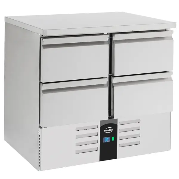 Koelwerkbank | COMPACT LINE | 257L | 4 Laden | +2°C/+8°C | Statisch + Ventilator | 900x700x875(h)mm