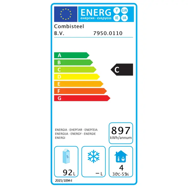 Koelwerkbank | COMPACT LINE | 257L | 4 Laden | +2°C/+8°C | Statisch + Ventilator | 900x700x875(h)mm