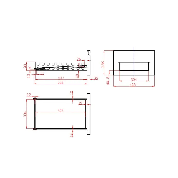 Koelwerkbank | COMPACT LINE | 257L | 4 Laden | +2°C/+8°C | Statisch + Ventilator | 900x700x875(h)mm