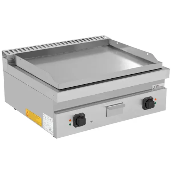 Bak-/Grillplaat | 700 SERIE | Elektrisch | Glad Oppervlak 740x565 (RVS) | 100°C/300°C | 9kW (400V) | 800x700x300(h)mm