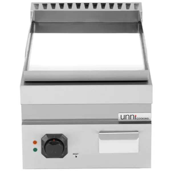 Bak-/Grillplaat | 700 SERIE | Elektrisch | Glad Oppervlak 380x565 (Verchroomd) | 100°C/300°C | 4.5kW (400V) | 400x700x300(h)mm