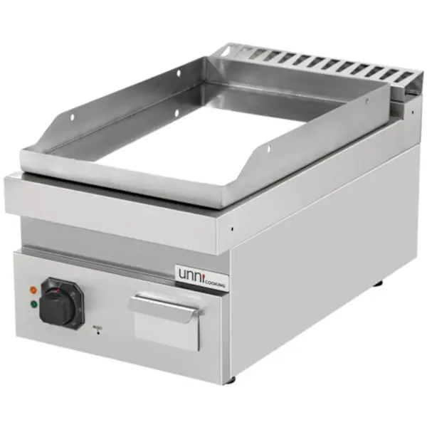 Bak-/Grillplaat | 700 SERIE | Elektrisch | Glad Oppervlak 380x565 (Verchroomd) | 100°C/300°C | 4.5kW (400V) | 400x700x300(h)mm