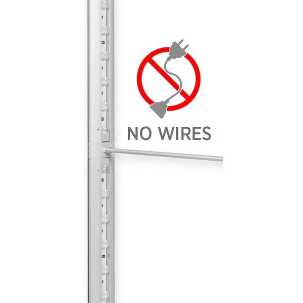 LED-Frame | BOX™ FLEX | Aluminium | Dubbelzijdig | Modulair | Uitvouwbaar | Incl. Draagtas | 1000x85x2000(h)mm