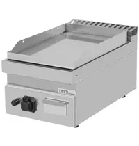 UNNI-COOKING Bak-/Grillplaat | 700 SERIE | Gas | Glad Oppervlak 380x565 (Verchroomd) | 80°C/300°C | 6.5kW | Piëzo Ontsteking | 400x700x300(h)mm