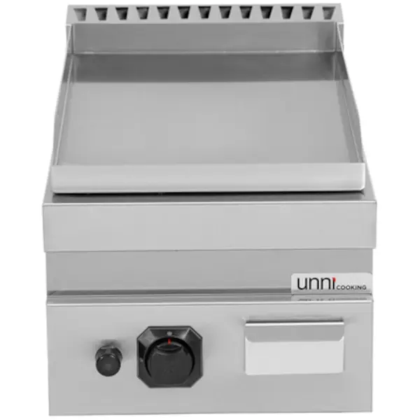 Bak-/Grillplaat | 700 SERIE | Gas | Glad Oppervlak 380x565 (Verchroomd) | 80°C/300°C | 6.5kW | Piëzo Ontsteking | 400x700x300(h)mm