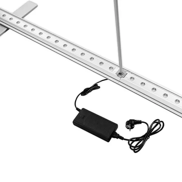 LED-Frame | BOX™ PLUS | Staal/Aluminium | Dubbelzijdig | Incl. Roltas | 2000x100x2000(h)mm
