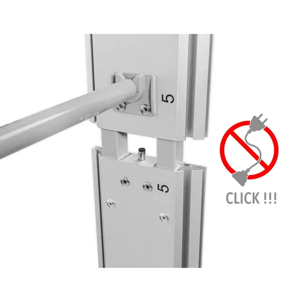 LED-Frame | BOX™ PLUS | Staal/Aluminium | Dubbelzijdig | Incl. Roltas | 3000x100x2300(h)mm