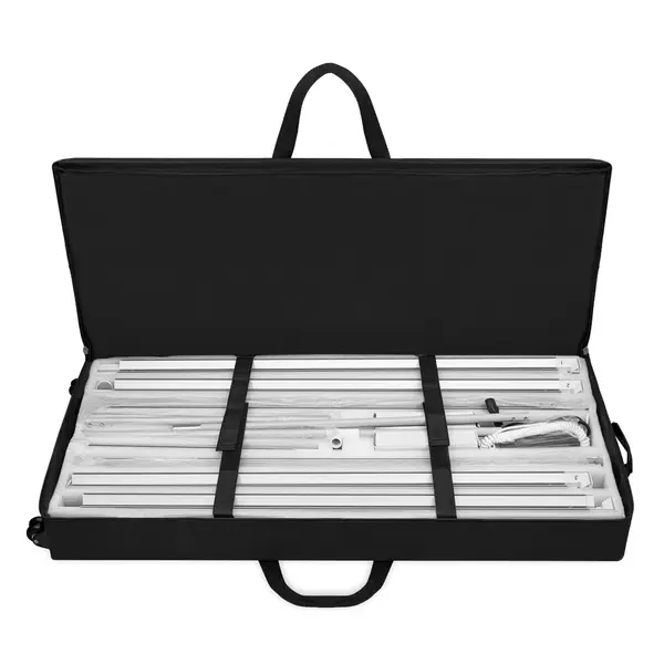 LED-Frame | BOX™ 2.0 PLUS | Staal/Aluminium | Dubbelzijdig | Incl. Roltas | 3000x100x2000(h)mm