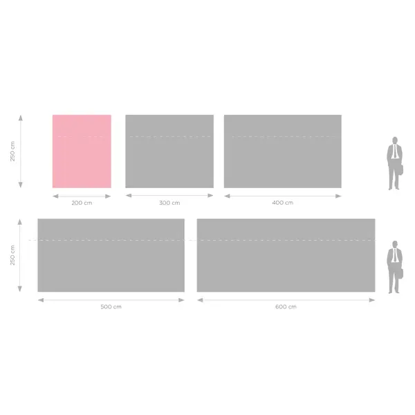 LED-Wand | BACKLIGHT | Aluminium | Incl. Roltas | 2000x65x2500(h)mm