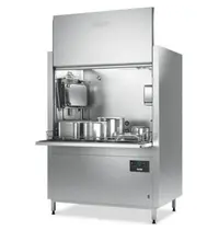 Hobart Pannen-/Pottenwasser | PREMAX | Mand 1240x700 | Afvoerpomp | Zeeppomp | Naglanspomp | 400V | Touchscreen | Dubbelwandig | 1435x945x1984(h)mm