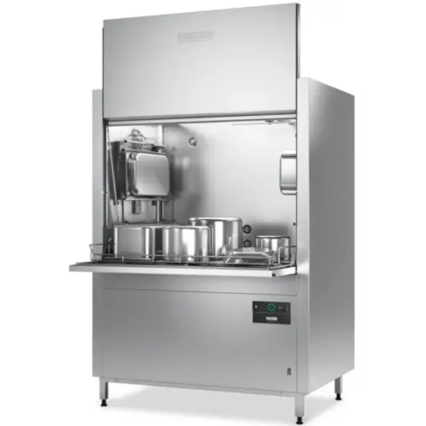 Pannen-/Pottenwasser | PREMAX | Mand 1240x700 | Afvoerpomp | Zeeppomp | Naglanspomp | 400V | Touchscreen | Dubbelwandig | 1435x945x1984(h)mm