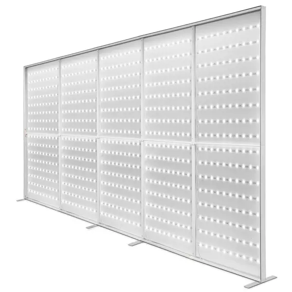 LED-Wand | BACKLIGHT | Aluminium | Incl. Roltas | 5000x65x2500(h)mm