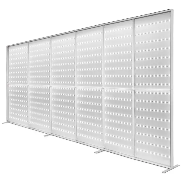 LED-Wand | BACKLIGHT | Aluminium | Incl. Roltas | 6000x65x2500(h)mm