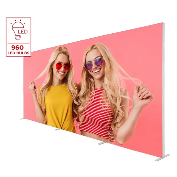 LED-Wand | BACKLIGHT | Aluminium | Incl. Roltas | 6000x65x2500(h)mm