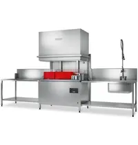 Hobart Doorschuif Pannen-/Pottenwasser | PROFI | Mand 1240x700 | Afvoerpomp | Zeeppomp | Naglanspomp | 400V | Touchscreen | Dubbelwandig | 1447x936x1732(h)mm