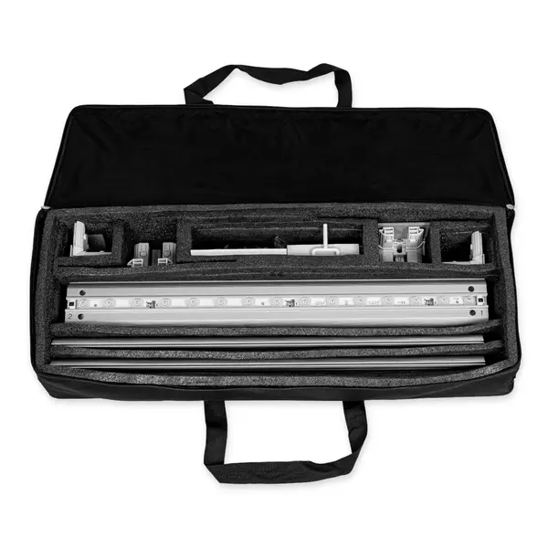 LED-Counter | LUMIX™ | Aluminium | Dubbelzijdig | Incl. Roltas | 1000x350x1033(h)mm