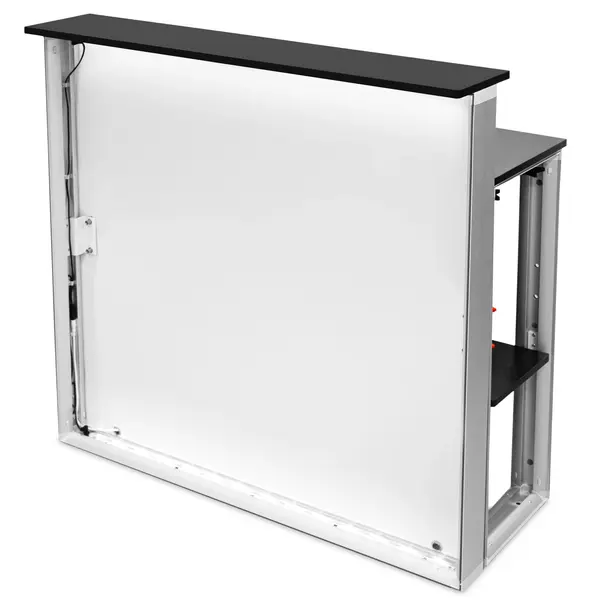 LED-Counter | BOX™ | Aluminium | Dubbel Bovenblad + Bergvak | Incl. Roltas | 1000x400x1015(h)mm