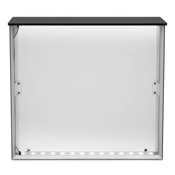 LED-Counter | BOX™ | Aluminium | Dubbel Bovenblad + Bergvak | Incl. Roltas | 1000x400x1015(h)mm