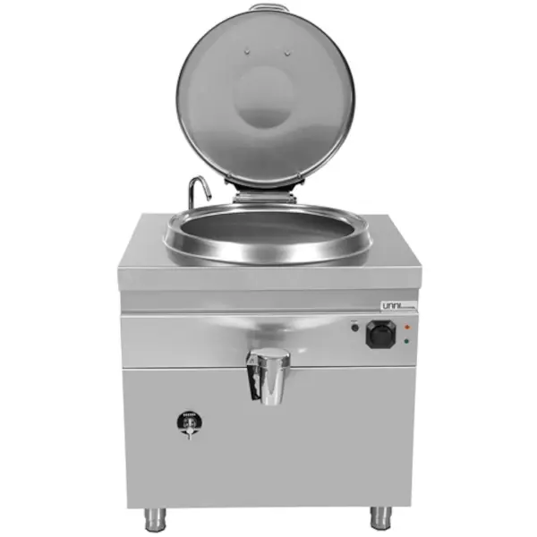 Kookketel | 700 SERIE | Elektrisch | 60L | Indirecte Verhitting | 9.4kW (400V) | Vulkraan + Aftapkraan | 800x700x850/900(h)mm