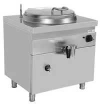 UNNI-COOKING Kookketel | 700 SERIE | Elektrisch | 60L | Indirecte Verhitting | 9.4kW (400V) | Vulkraan + Aftapkraan | 800x700x850/900(h)mm