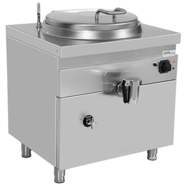 Kookketel | 700 SERIE | Elektrisch | 60L | Indirecte Verhitting | 9.4kW (400V) | Vulkraan + Aftapkraan | 800x700x850/900(h)mm