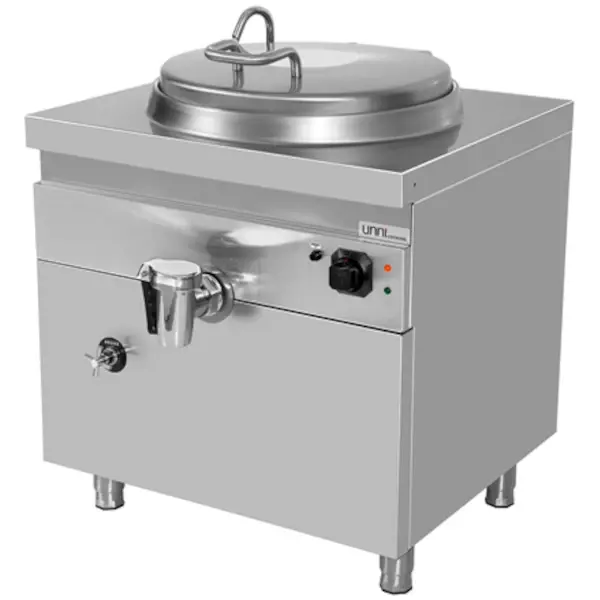 Kookketel | 700 SERIE | Elektrisch | 60L | Indirecte Verhitting | 9.4kW (400V) | Vulkraan + Aftapkraan | 800x700x850/900(h)mm