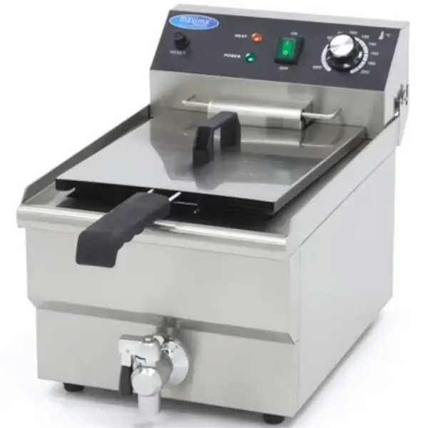 Friteuse | Elektrisch | 13L | 50°C/200°C | 3kW (230V) | Aftapkraan | 310x490x360(h)mm