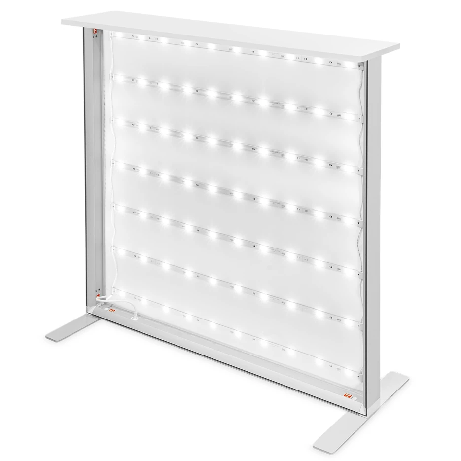 Luxus LED-Counter | BACKLIGHT | Aluminium | Incl. Draagtas ...