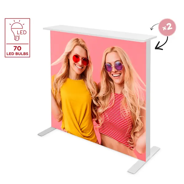 LED-Counter | BACKLIGHT | Aluminium | Incl. Draagtas | 1020x260x1037(h)mm