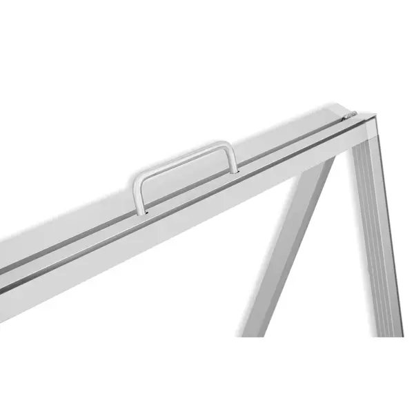 Stoepbord | SEG™ | Zilvergrijs | Textielprint (2x 610x914) | 612x555x933(h)mm