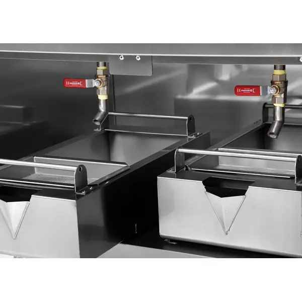 Friteuse | 700 SERIE | Elektrisch | 16+16L | 100°C/190°C | 28.4kW (400V) | Aftapkranen | Gesloten Onderkast | 800x700x850/900(h)mm