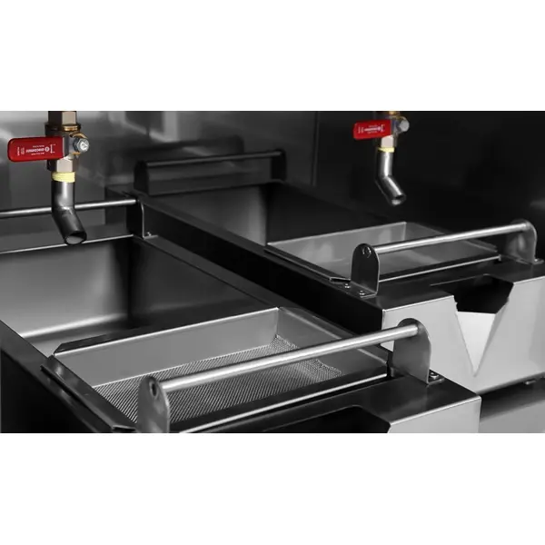 Friteuse | 700 SERIE | Elektrisch | 16+16L | 100°C/190°C | 28.4kW (400V) | Aftapkranen | Gesloten Onderkast | 800x700x850/900(h)mm