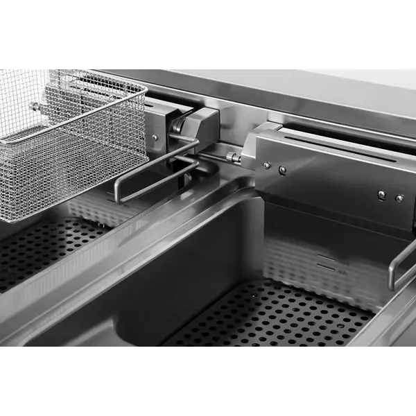 Friteuse | 700 SERIE | Elektrisch | 16+16L | 100°C/190°C | 28.4kW (400V) | Aftapkranen | Gesloten Onderkast | 800x700x850/900(h)mm