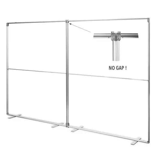 Modulaire Beurswand | MEGA SEG™ | Aluminium | Dubbelzijdig | Incl. Draagtas | 1000x42x2000(h)mm