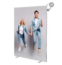 Luxus Modulaire Beurswand | MEGA SEG™ | Aluminium | Dubbelzijdig | Incl. Draagtas | 1200x42x2000(h)mm 