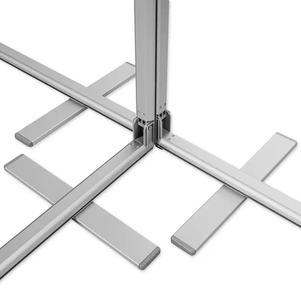 Modulaire Beurswand | MEGA SEG™ | Aluminium | Dubbelzijdig | Incl. Draagtas | 1500x42x2000(h)mm