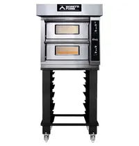 Moretti Forni Pizzaoven | iDeck 60.60 | Elektrisch | 4+4x Ø30cm | 50°C/380°C | 8.4kW (400V) | Stapelbaar | 850x991x660(h)mm