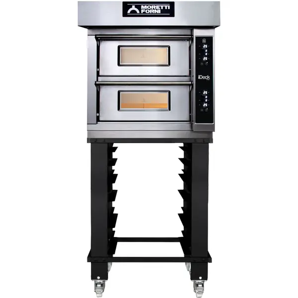 Pizzaoven | iDeck 60.60 | Elektrisch | 4+4x Ø30cm | 50°C/380°C | 8.4kW (400V) | Stapelbaar | 850x991x660(h)mm