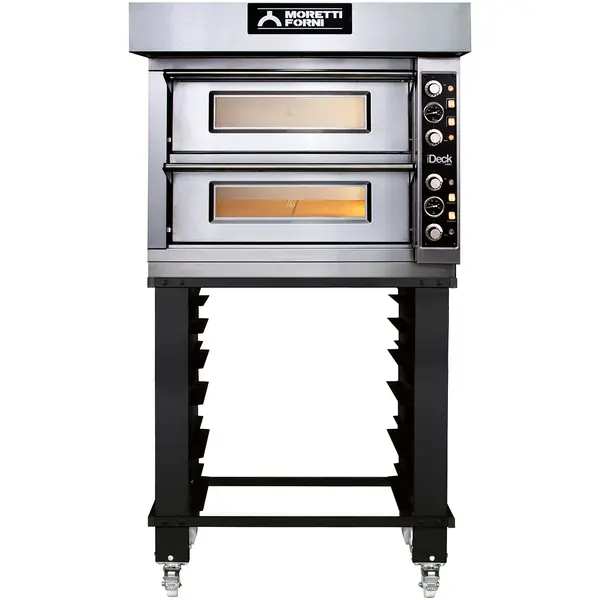 Pizzaoven | iDeck 72.72 | Elektrisch | 4+4x Ø35cm | 50°C/380°C | 12kW (400V) | Stapelbaar | 988x1152x660(h)mm