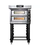Moretti Forni Pizzaoven | iDeck 72.72 | Elektrisch | 4+4x Ø35cm | 50°C/380°C | 12kW (400V) | Stapelbaar | 988x1152x660(h)mm 