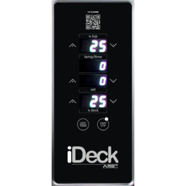 Pizzaoven | iDeck 105.105 | Elektrisch | 9x Ø30cm | 50°C/380°C | 11.6kW (400V) | Stapelbaar | 1320x1495x463(h)mm