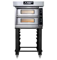 Moretti Forni Pizzaoven | iDeck 65.105 | Elektrisch | 6+6x Ø30cm | 50°C/380°C | 15.4kW (400V) | Stapelbaar | 924x1495x760(h)mm