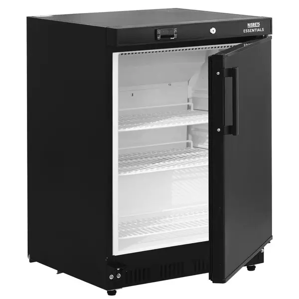 Koelkast | Energiezuinig | 150L | Zwart | +2°C/+8°C | Statisch + Ventilator | Wielen | 600x595x855(h)mm