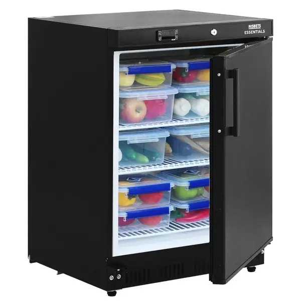 Koelkast | Energiezuinig | 150L | Zwart | +2°C/+8°C | Statisch + Ventilator | Wielen | 600x595x855(h)mm