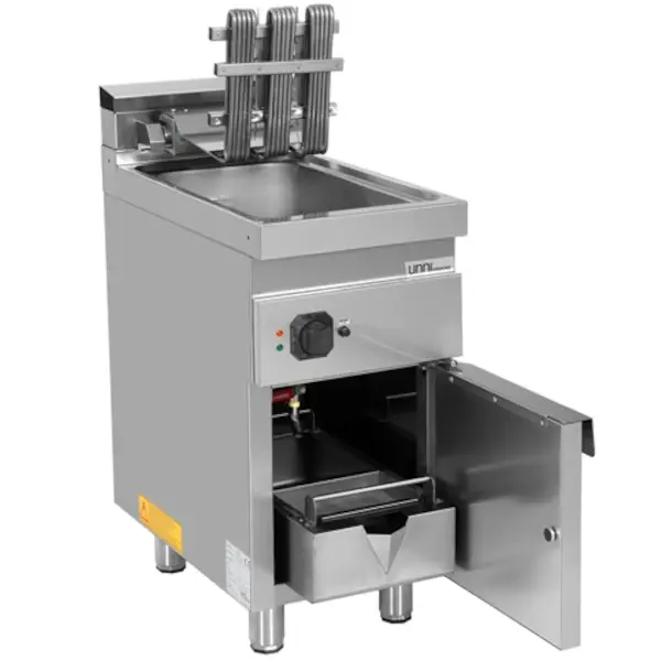Friteuse | 700 SERIE | Elektrisch | 16L | 100°C/190°C | 14.2kW (400V) | Aftapkraan | Gesloten Onderkast | 400x700x850/900(h)mm