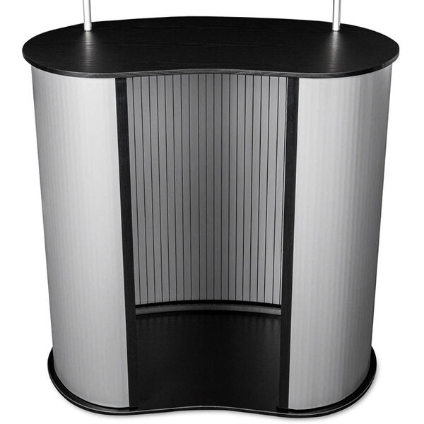 Counter + Banner | PROMO | Demonteerbaar | Voor-/Zijkanten Beprintbaar | Incl. Draagtas | 910x450x930/2220(h)mm