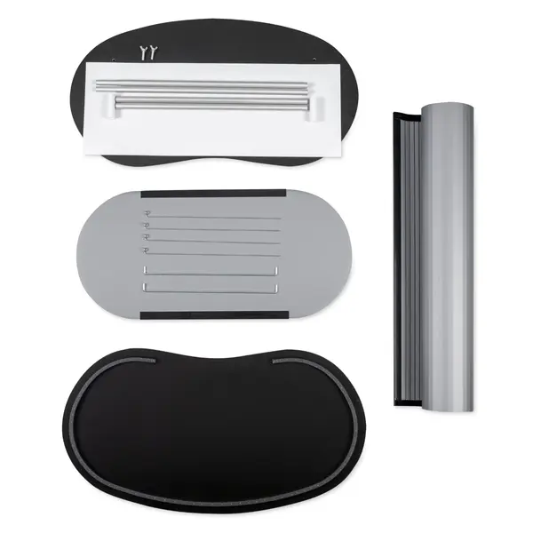 Counter + Banner | PROMO | Demonteerbaar | Voor-/Zijkanten Beprintbaar | Interne Schappen | Incl. Draagtas | 910x450x930/2220(h)mm