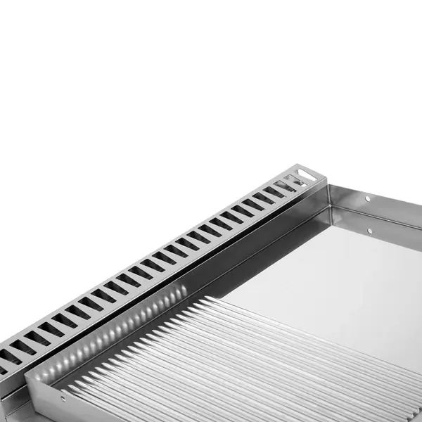 Bak-/Grillplaat | 700 SERIE | Gas | Glad/Gegroefd Oppervlak 740x565 (Verchroomd) | 80°C/300°C | 13kW | Piëzo Ontsteking | 800x700x300(h)mm